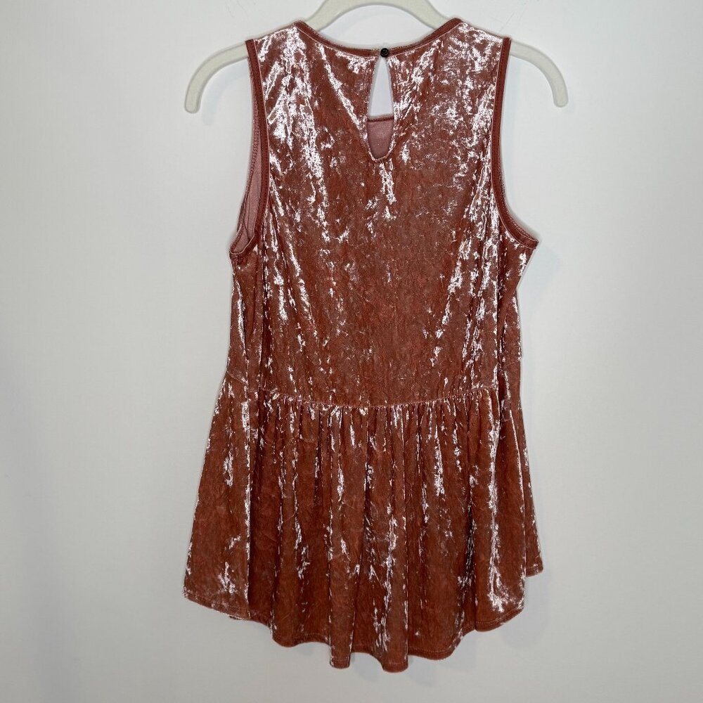 Knox Rose Sleeveless Velvet/Velour Fairycore‎ Romantic Top Women's Medium